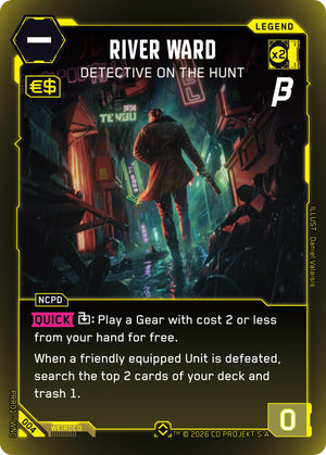 Image for River Ward - Detective on the Hunt (004) (PRR) - Cyberpunk TCG