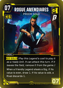Image for Rogue Amendiares - Preem Solo (005) (PRR) - Cyberpunk TCG