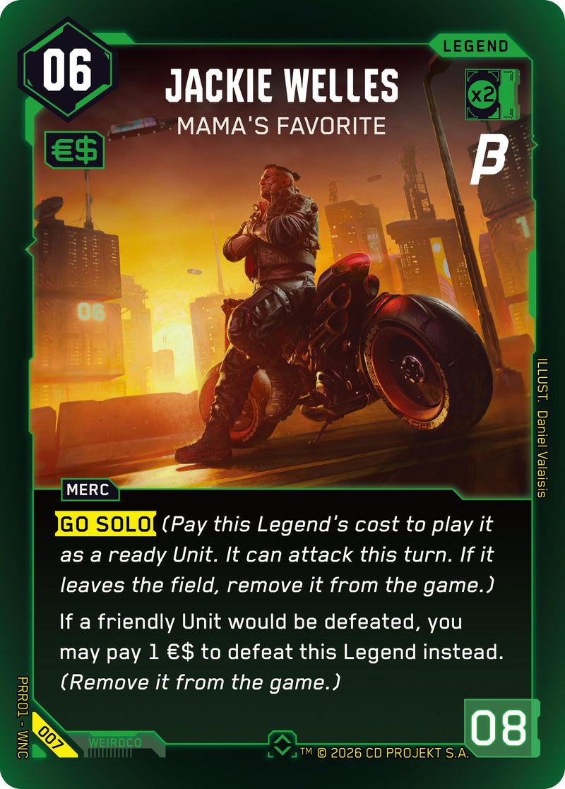Image for Jackie Welles - Mama's Favorite (007) (PRR) - Cyberpunk TCG