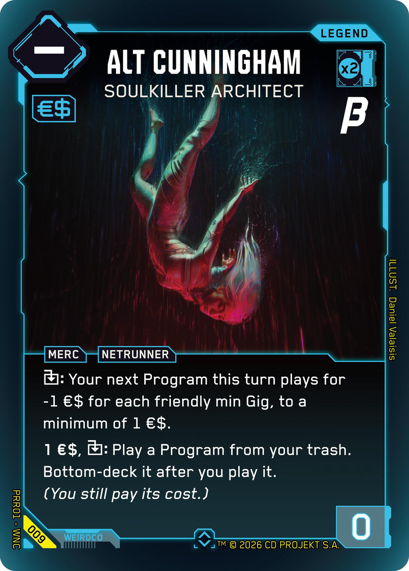 Image for Alt Cunningham - Soulkiller Architect (009) (PRR) - Cyberpunk TCG