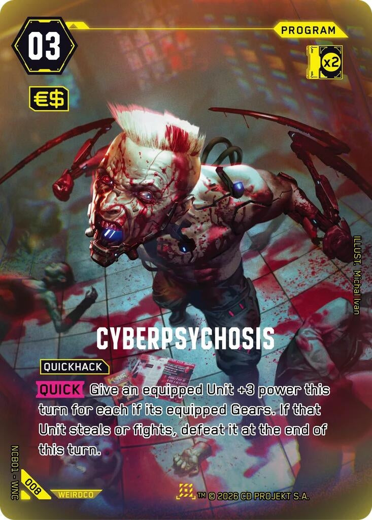 Image for Cyberpsychosis (008) (NCB01) - Cyberpunk TCG