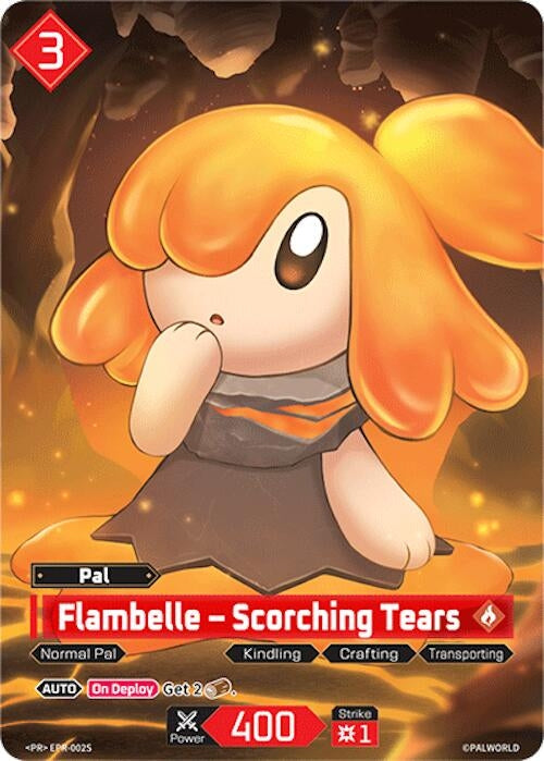 Image for Flambelle - Scorching Tears - EPR-002S (EPR-002S) (PR) - Palworld OFFICIAL CARD GAME