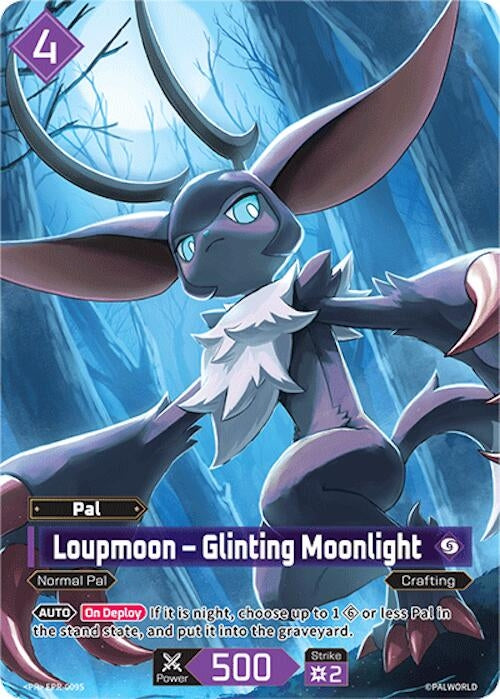 Image for Loupmoon - Glinting Moonlight - EPR-009S (EPR-009S) (PR) - Palworld OFFICIAL CARD GAME
