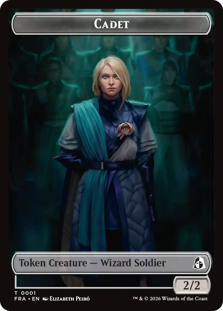 Image for Cadet // Beast Double-Sided Token (1 // 8) (FRA) - Magic: The Gathering