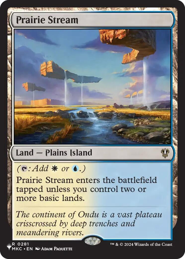 Image for Prairie Stream (281) (LIST) - Magic: The Gathering