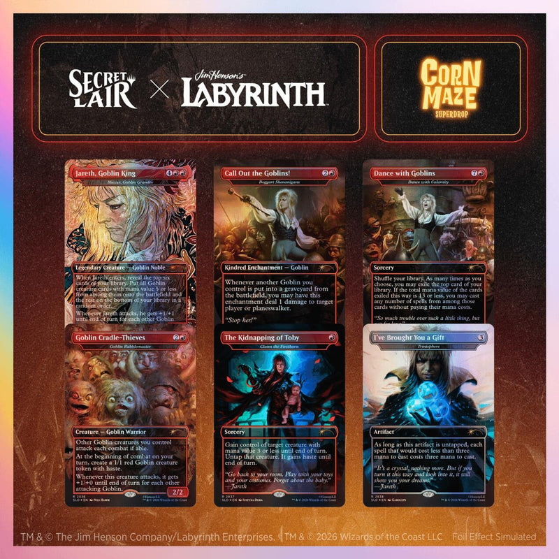 Image for Secret Lair Drop: Secret Lair x Jim Henson's Labyrinth: Fear Me, Love Me - Traditional Foil Edition - Magic: The Gathering