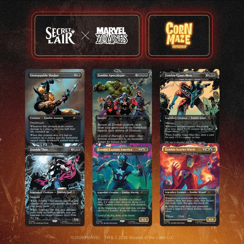 Image for Secret Lair Drop: Secret Lair x Marvel: Zombies - Non-Foil Edition - Magic: The Gathering