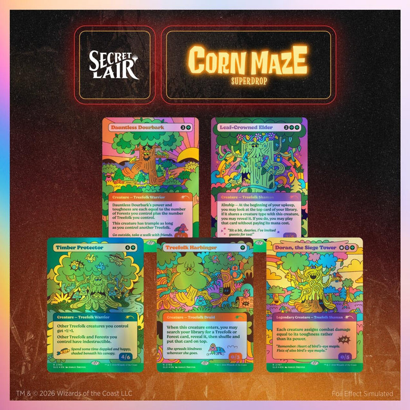 Image for Secret Lair Drop: Peace, Love, & Treefolk - Traditional Foil Edition - Magic: The Gathering