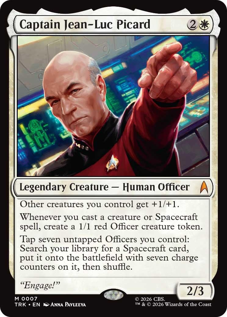 Image for Captain Jean-Luc Picard (7) (TRK) - Magic: The Gathering