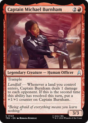 Image for Captain Michael Burnham (143) (TRK) - Magic: The Gathering