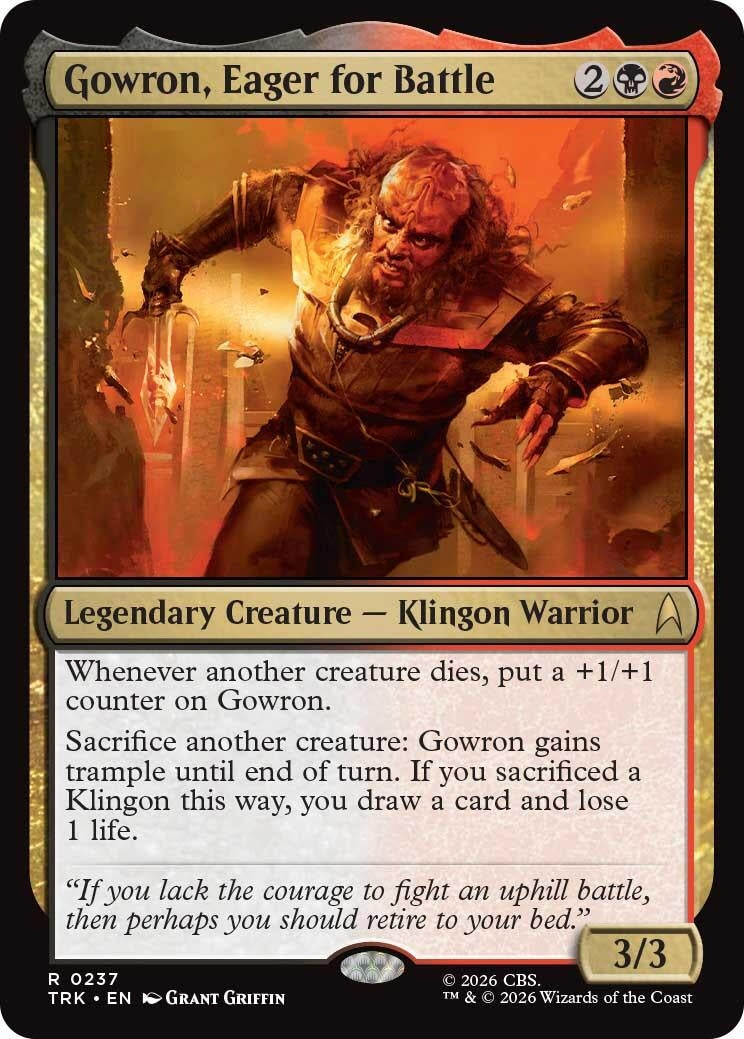 Image for Gowron, Eager for Battle (237) (TRK) - Magic: The Gathering