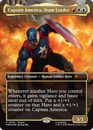 Image for Captain America, Team Leader (Borderless) (2) (UMP) - Magic: The Gathering