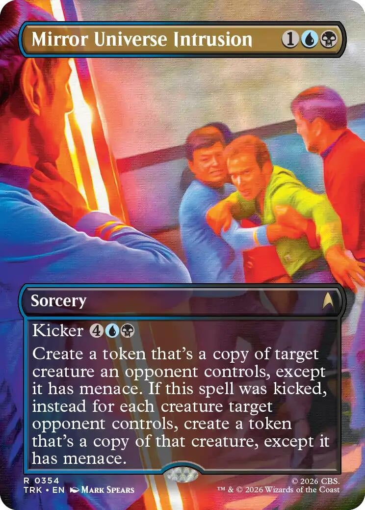 Image for Mirror Universe Intrusion (Borderless) (354) (TRK) - Magic: The Gathering