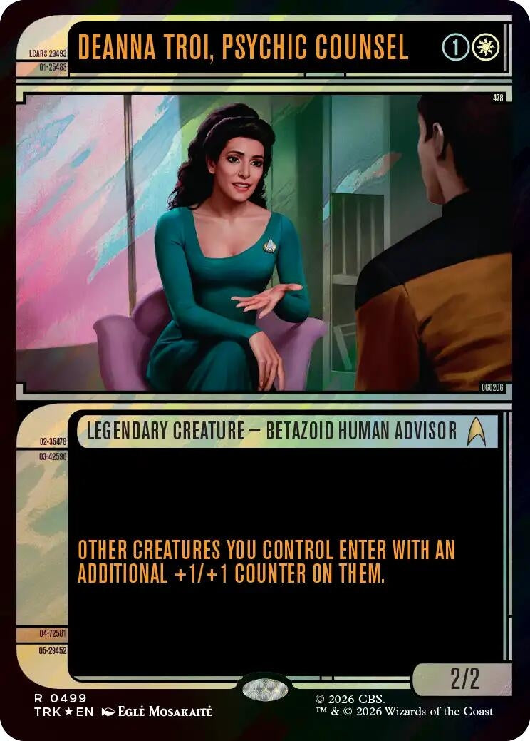 Image for Deanna Troi, Psychic Counsel (Showcase) (Surge Foil) (499) (TRK) - Magic: The Gathering