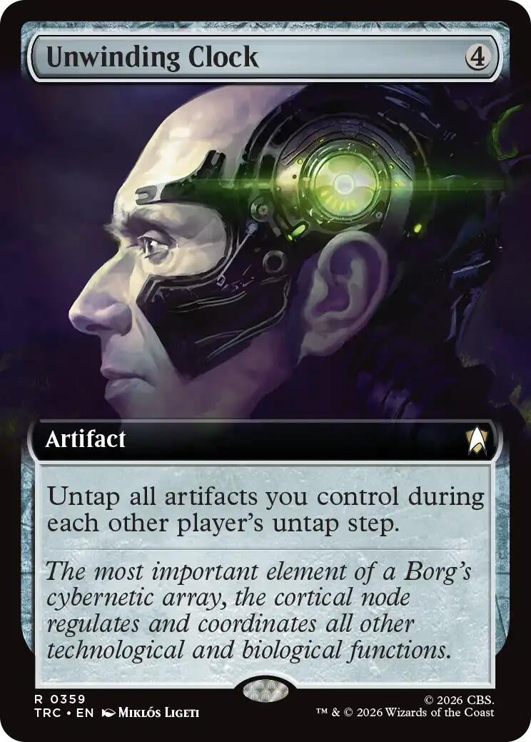 Image for Unwinding Clock (Extended Art) (359) (TRC) - Magic: The Gathering