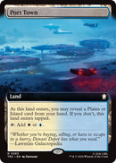 Image for Port Town (Extended Art) (393) (TRC) - Magic: The Gathering