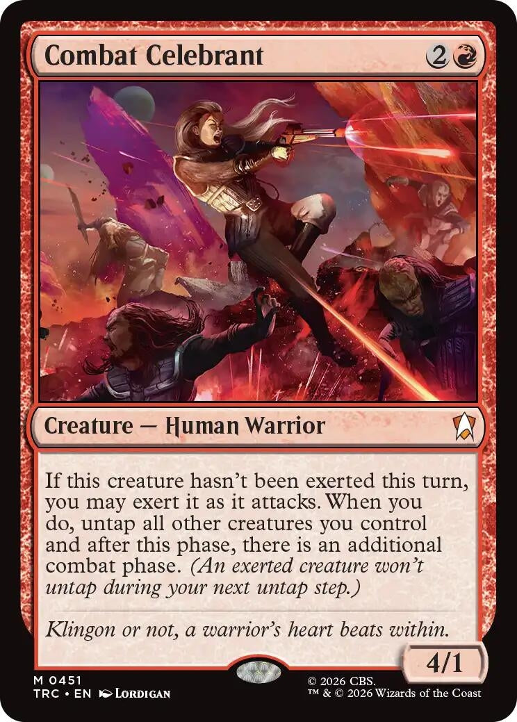 Image for Combat Celebrant (Surge Foil) (TRC) - Magic: The Gathering