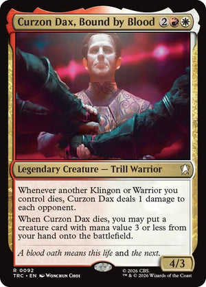 Image for Curzon Dax, Bound by Blood (Surge Foil) (TRC) - Magic: The Gathering