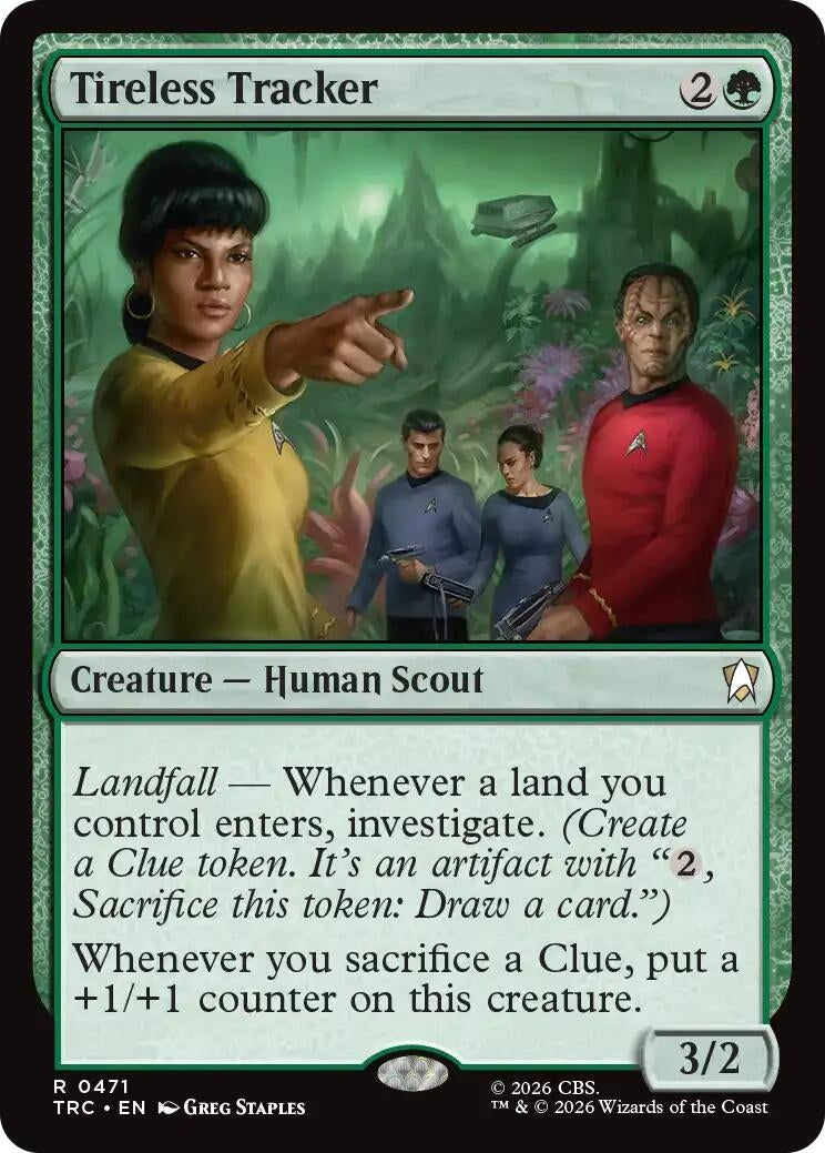 Image for Tireless Tracker (Surge Foil) (471) (TRC) - Magic: The Gathering