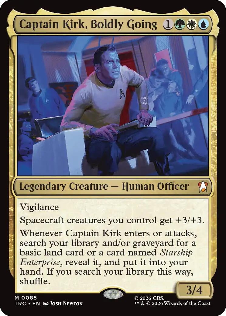 Image for Captain Kirk, Boldly Going (Surge Foil) (85) (TRC) - Magic: The Gathering