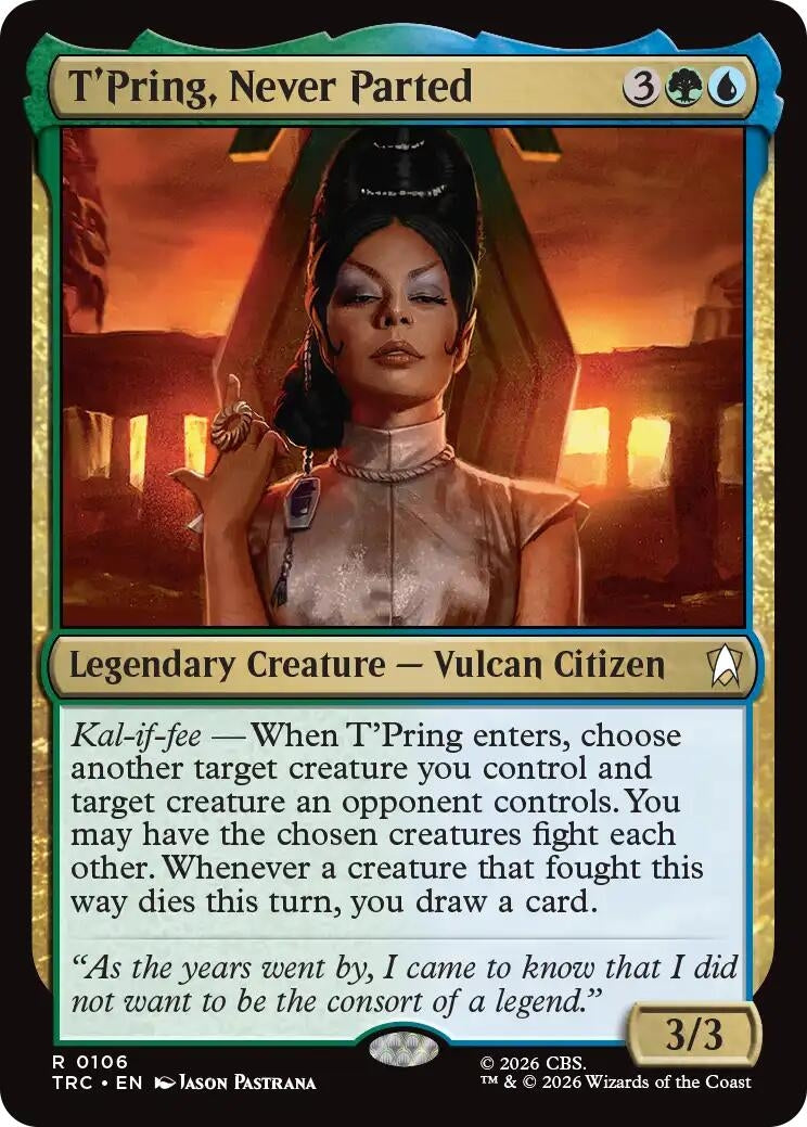 Image for T'Pring, Never Parted (Surge Foil) (106) (TRC) - Magic: The Gathering