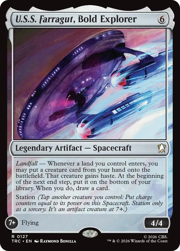 Image for U.S.S. Farragut, Bold Explorer (127) (TRC) - Magic: The Gathering