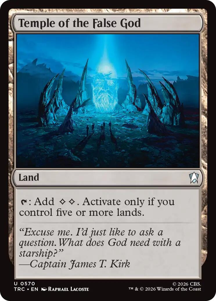 Image for Temple of the False God (Surge Foil) (570) (TRC) - Magic: The Gathering