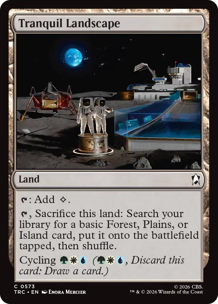 Image for Tranquil Landscape (Surge Foil) (573) (TRC) - Magic: The Gathering