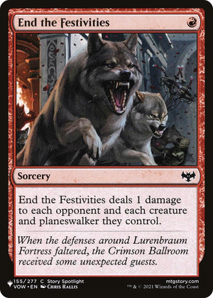 Image for End the Festivities (LIST) - Magic: The Gathering