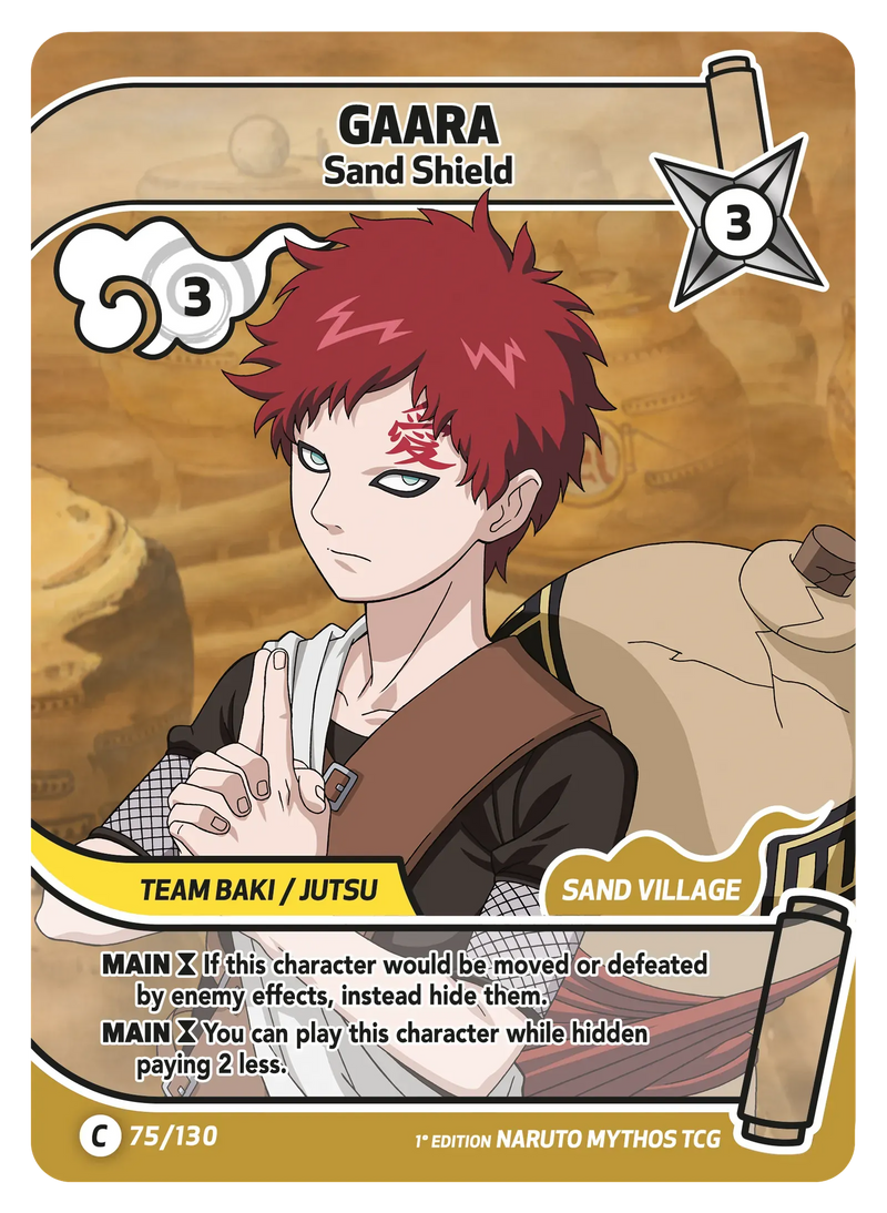 Image for Gaara — Sand Shield (075/130) (KSH) - Naruto Mythos TCG