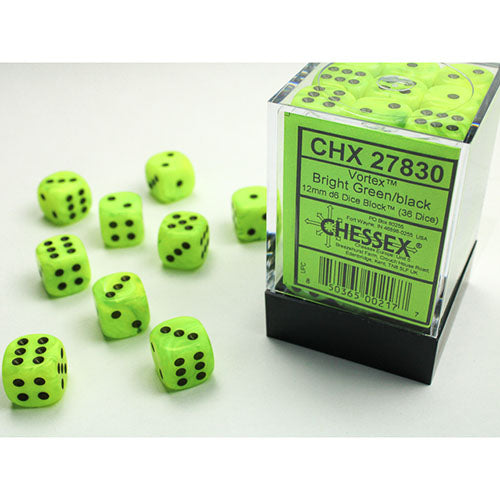 Chessex Dice - D6 Dice Block 12mm (36 Dice)