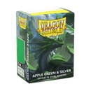 Dragon Shield Dual Matte Standard Sleeves - Apple Green & Silver (100-Pack)