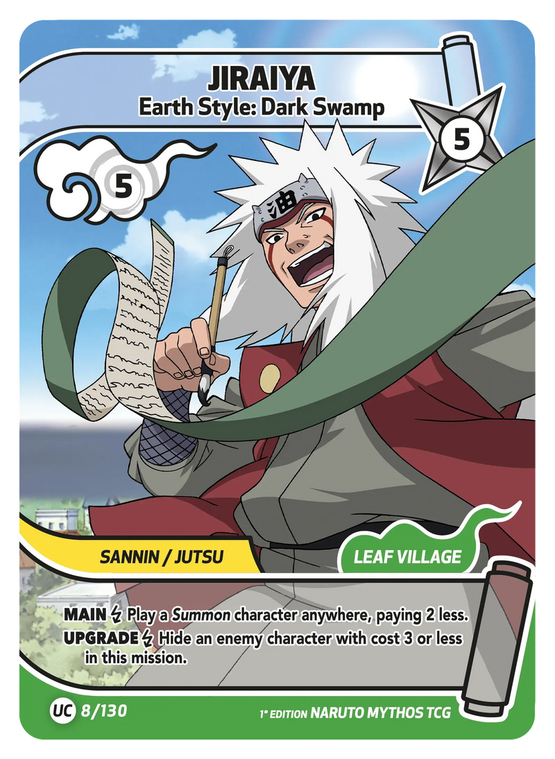 Image for Jiraiya — Earth Style: Dark Swamp (008/130) (KSH) - Naruto Mythos TCG