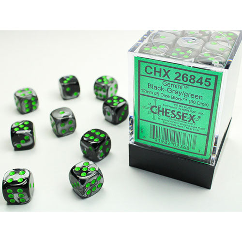 Chessex Dice - D6 Dice Block 12mm (36 Dice)