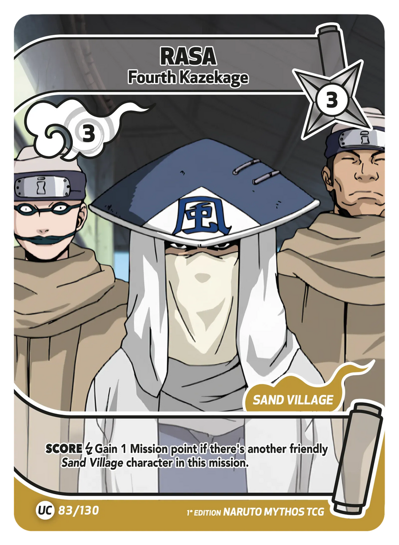 Image for Rasa — Fourth Kazekage (083/130) (KSH) - Naruto Mythos TCG
