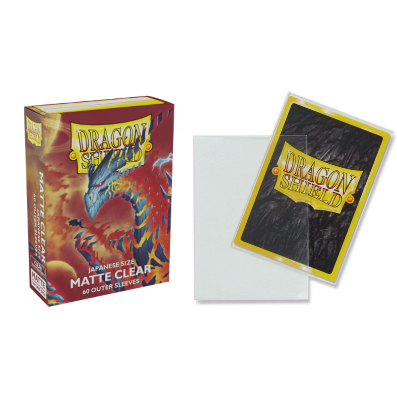 Arcane Tinmen Dragon Shield Matte Clear Outer Japanese Sleeves (60 Sleeves)