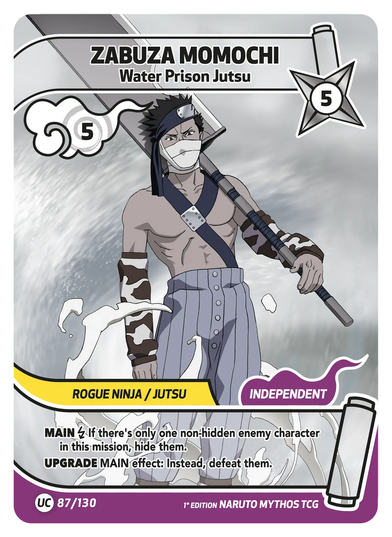 Image for Zabuza Momochi — Water Prison Jutsu (087/130) (KSH) - Naruto Mythos TCG