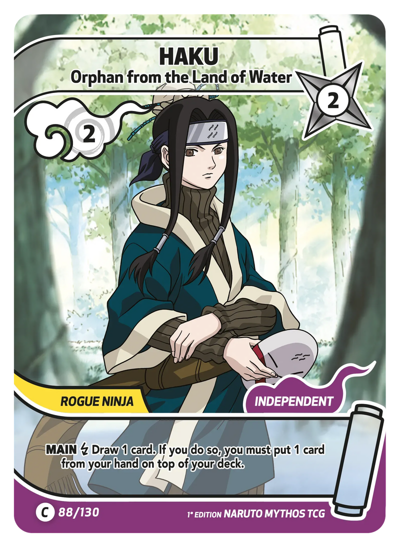Image for Haku — Orphan from the Land of Water (088/130) (KSH) - Naruto Mythos TCG
