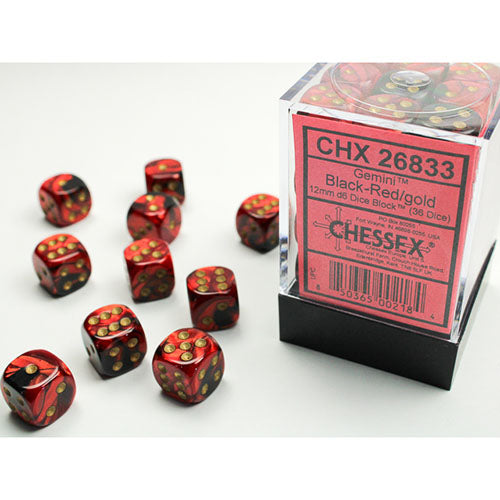 Chessex Dice - D6 Dice Block 12mm (36 Dice)