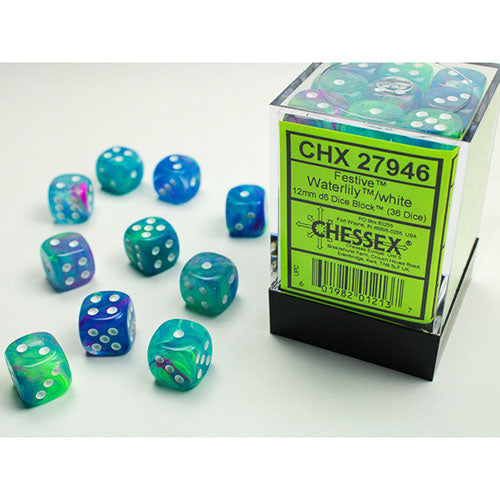 Chessex Dice - D6 Dice Block 12mm (36 Dice)