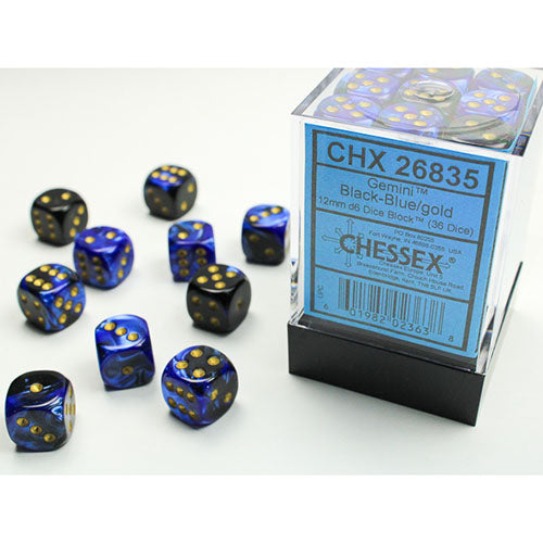 Chessex Dice - D6 Dice Block 12mm (36 Dice)