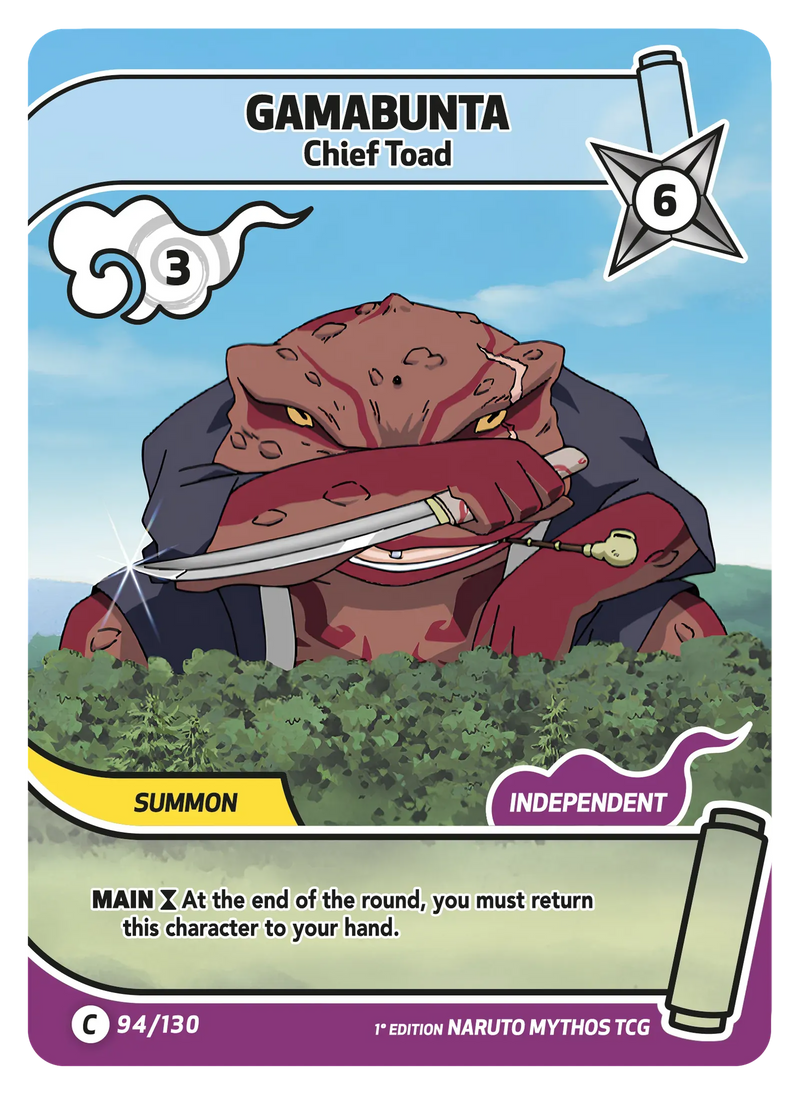 Image for Gamabunta — Chief Toad (094/130) (KSH) - Naruto Mythos TCG