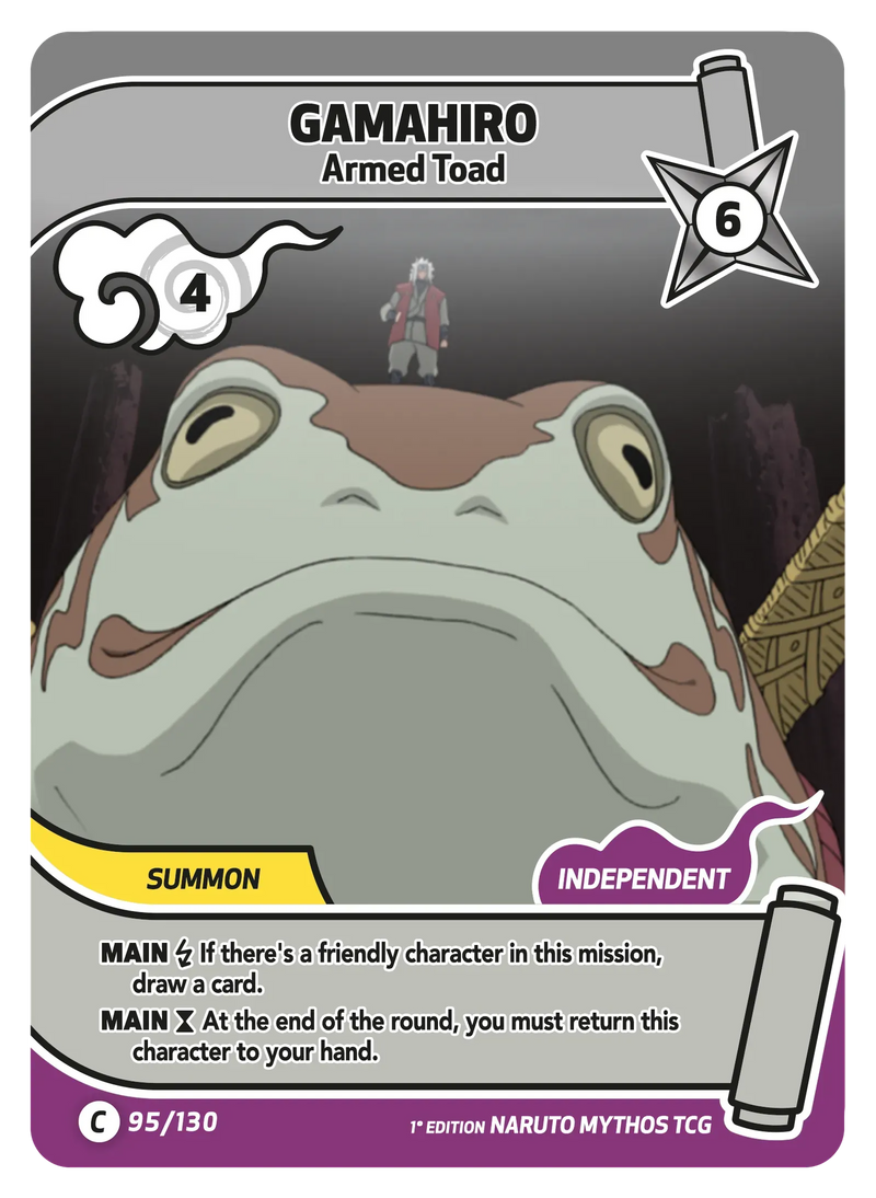 Image for Gamahiro — Armed Toad (095/130) (KSH) - Naruto Mythos TCG