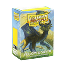 Dragon Shield Dual Matte Standard Sleeves - Yellow & Silver (100-Pack)