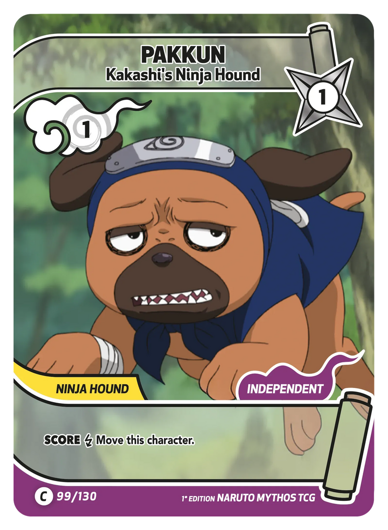 Image for Pakkun — Kakashi's Ninja Hound (099/130) (KSH) - Naruto Mythos TCG