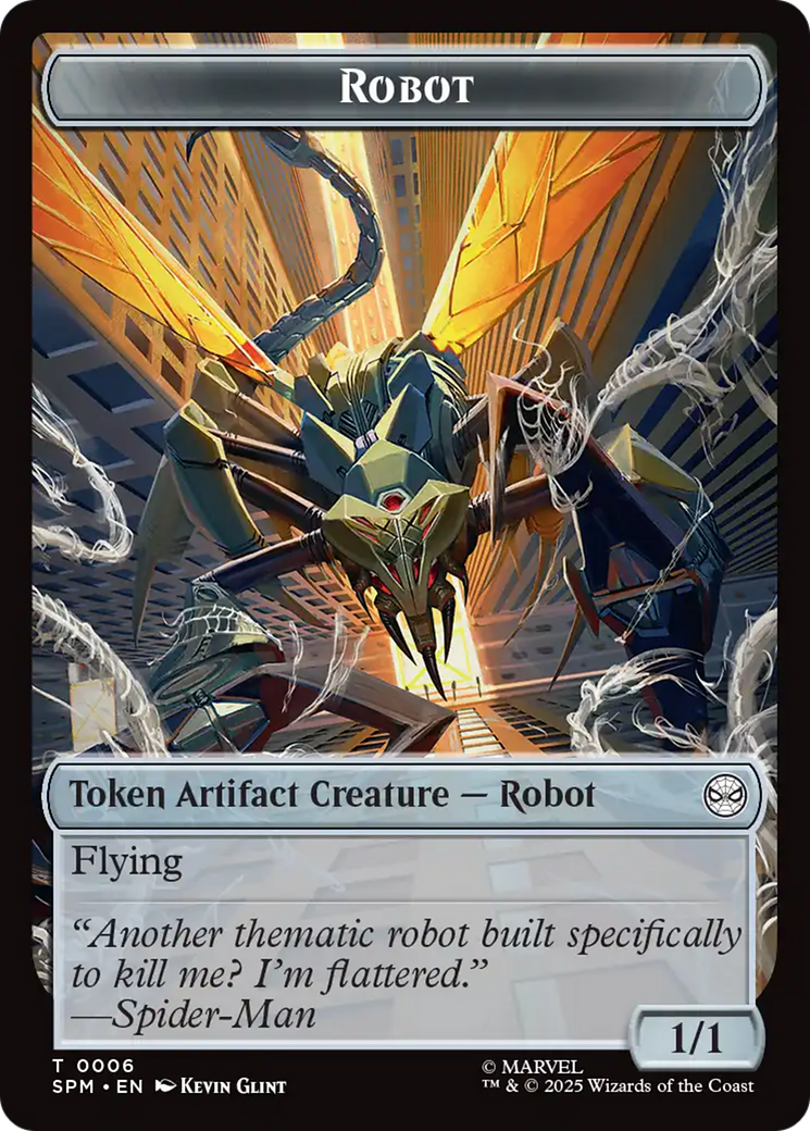 Food // Robot Double-Sided Token [Marvel's Spider-Man Tokens]