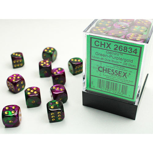 Chessex Dice - D6 Dice Block 12mm (36 Dice)