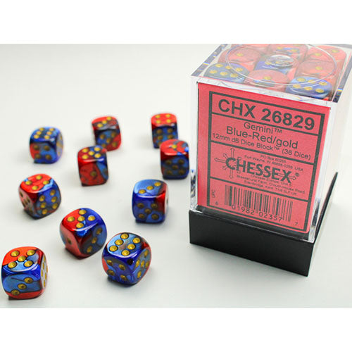 Chessex Dice - D6 Dice Block 12mm (36 Dice)