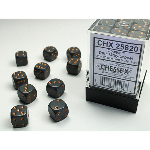 Chessex Dice - D6 Dice Block 12mm (36 Dice)