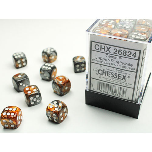 Chessex Dice - D6 Dice Block 12mm (36 Dice)